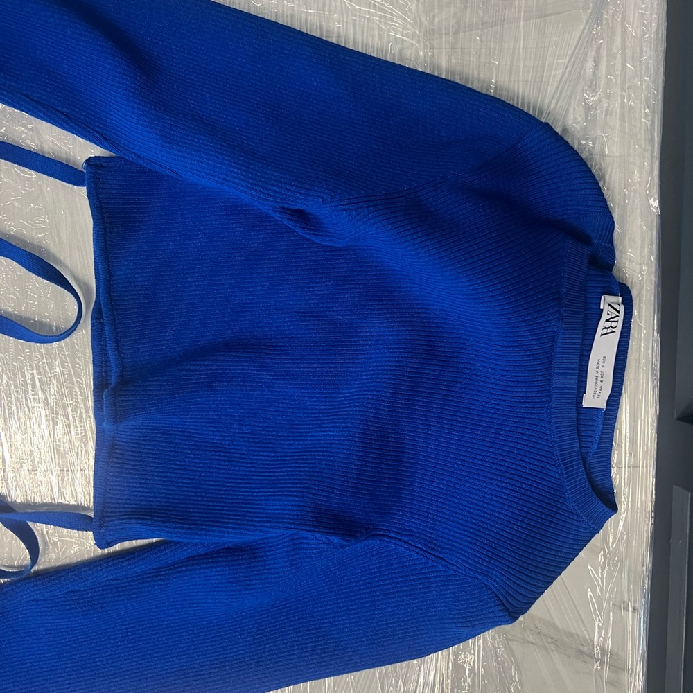 Zara ribbed sweater shirt